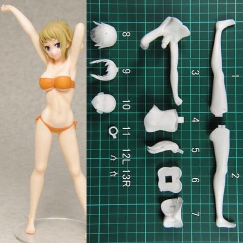 1/8 Gundam Girls Generation Fumina Hoshino Unpainted GK Figure Unassambled Resin White Model Kit W_2040