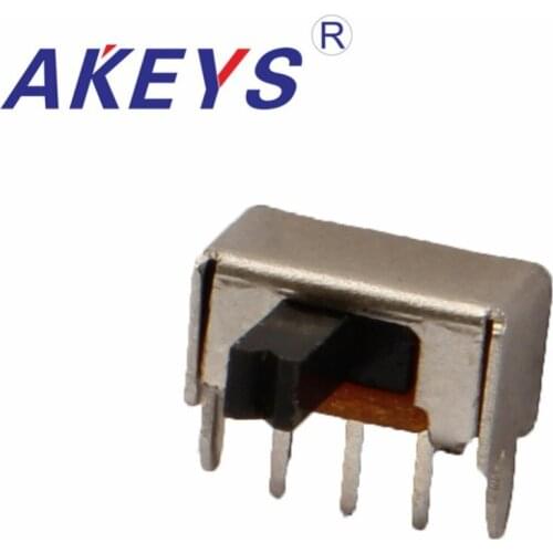 10PCS SK-12D02 1P2T-G3 Single pole double throw slide switch 2 fixed pin side insert for digital product