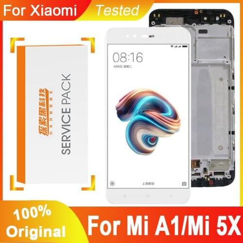 100% Original 5.5'' Display Replacement For Xiaomi Mi A1 LCD Touch Screen Digitizer Assembly For Xiaomi MI 5X Display Screen