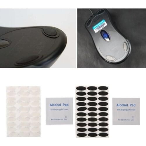 30 Pieces 0.6mm Thickness Mouse Feet Mouse Skates For Microsoft IE3.0 IO1.1