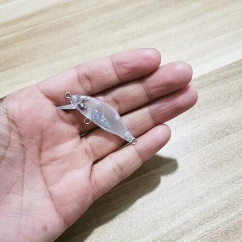 5CM 3.7G 20pcs Blank Nude Baits Crank Pencil Minnow Bait Unpainted Lure Bodies Fishing Bait