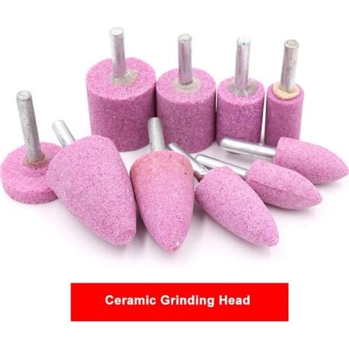 6mm Shank Abrasive Mounted Stone Cylindrical For Dremel Rotary Tools Grinding Wheel Head Polishing Metal Wood Tool