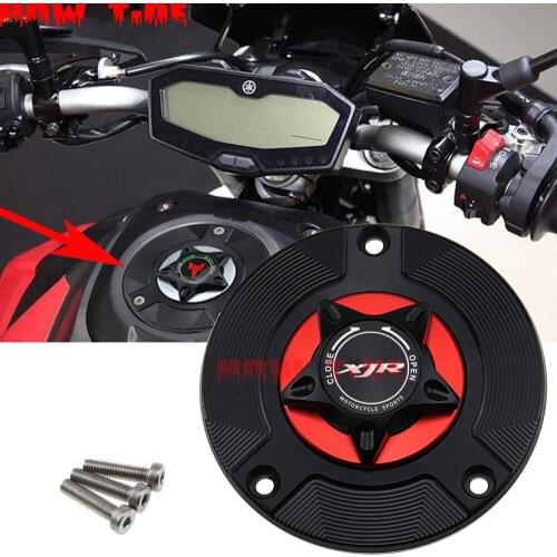 CNC aluminum alloy keyless motorcycle accessories for YAMAHA XJR1200 gas tank cover 1994-1997 / XJR1300 1998-2010