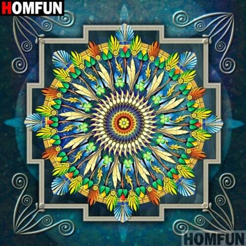 Homfun Full Square/Round Drill 5D DIY Diamond Painting "Flower landscape" 3D Embroidery Cross Stitch Home Decor Gift A12143