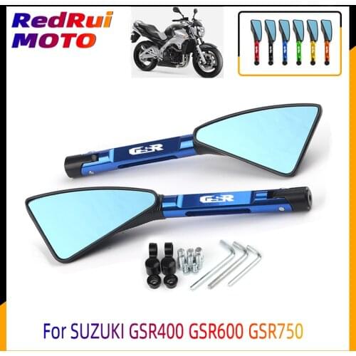 For SUZUKI GSR400 GSR600 GSR750 GSR 600 400 750 Aluminum CNC Motorcycle Side Mirror rearview Mirrors Motorcycle Accessorie