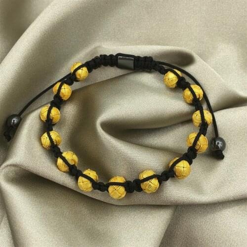 Gold Ball Mesh Reinforcement Handmade Bracelet