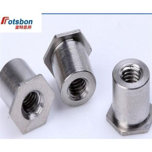 BSO-M4-25 Hex Rivet Blind Hole Threaded Standoffs Self Clinching Feigned Crimped Standoff Server Cabinet Sheet Metal Spacer PEM