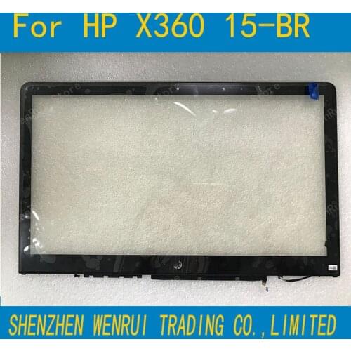 For HP Pavilion X360 15-BR 15-BR075nr 15.6 Touch Screen Digitizer Glass Panel with Bezer and Small board