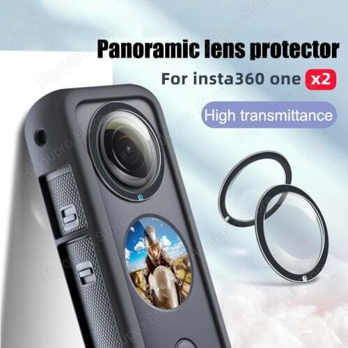 For Insta360 One X2 protection UV Lens 2nd Generation Panoramic Motion Camera Accessories Protect Cover Uv Mirror Dash Cam