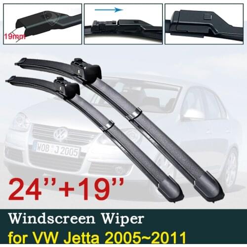 For VW Jetta A5 5 MK5 2005~2011 Car Wiper Blade 2PCS Front Windscreen Wipers Car Accessories 2006 2007 2008 2009 2010