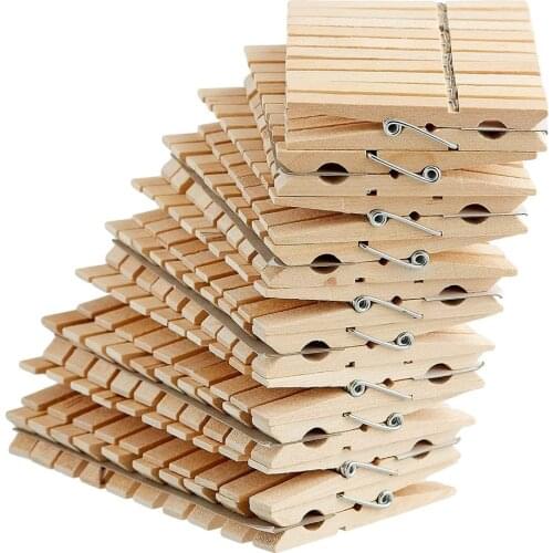 IdealPrice Wooden Clothespins