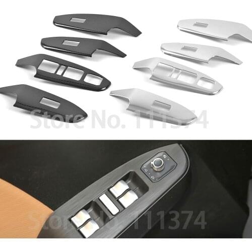 Carbon Inner Door Armrest Trim For Haval Jolion 2021 Chrome Window Switch Cover Decoration Accessories