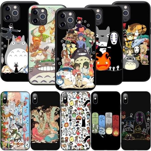 GX238 Studio Ghibli Totoro Silicone Soft Case for iPhone 12 Mini 11 Pro XS Max XR X 8 7 6 6S Plus 5 5S SE 2020