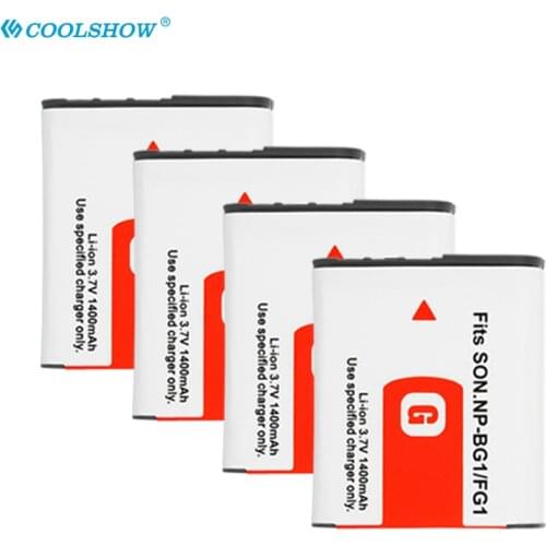 NP-BG1 Npbg1 Battery 1400mah For Sony DSC-H50 DSC-H55 DSC-H3 DSC-H7 DSC-H9 DSC-H10 DSC-H20 DSC-W100 DSC-WX1 NPFG1