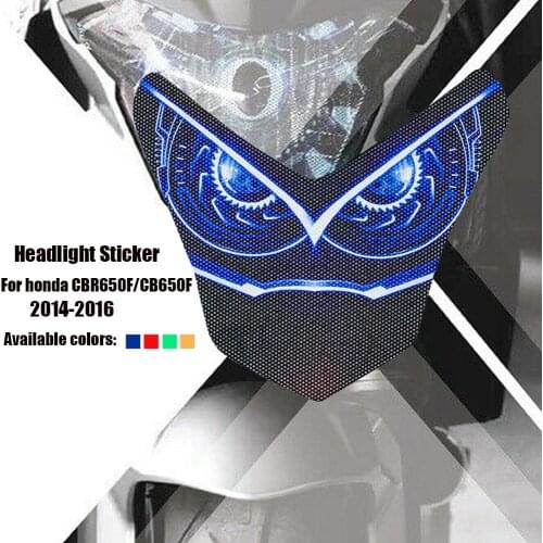 For HONDA CB650F CBR650F CBR 650F CB 650 F 2014-2016 Motorcycle 3D Front Fairing Headlight Stickers Head light protection Guard