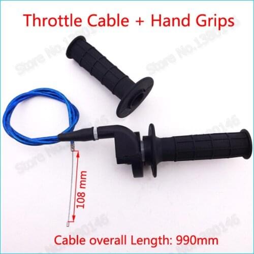 Pit Dirt Bike Twist Throttle Cable Handle Hand Grips For Chinese 50cc 110cc 125cc 140cc 150cc 160cc Motocross Thumpstar SSR