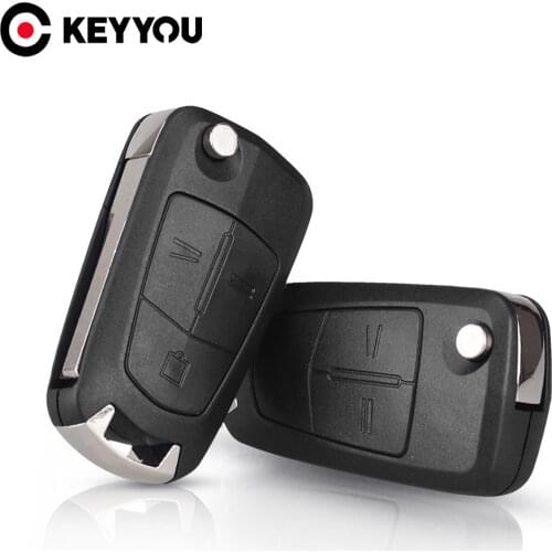 KEYYOU For Vauxhall Opel Astra H Corsa D Vectra C Zafira Astra Vectra Signum Flip Remote Folding Car Key Cover Fob Case Shell