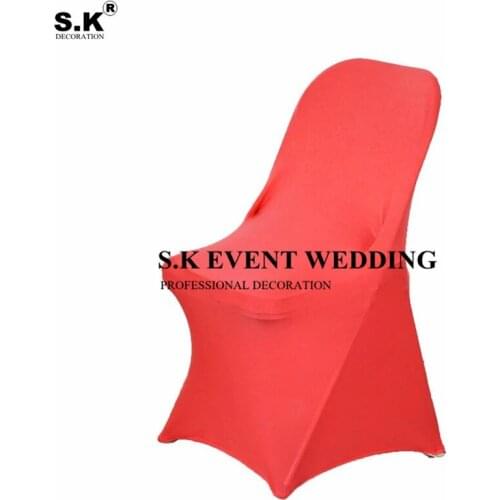 Hot Sale Spandex Stretch Folding Chair Cover For Wedding Banquet Event Decoration