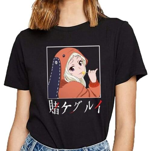 Runa Yumeko T-Shirts Kakegurui Tee Shirt Women