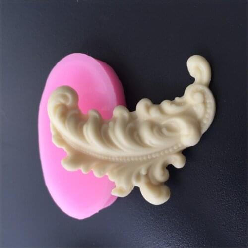 Fancy Feather Silicone Rubber Flexible Food Safe Mold Mould- Resin, Clay, Fondant, Gum Paste, Candy, Chocolate, Soap Moulds PRZY