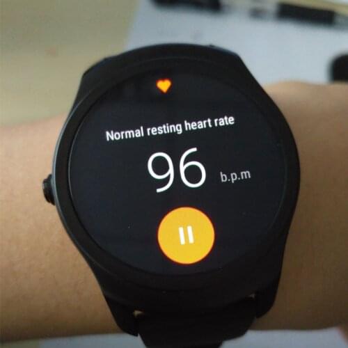 Best selling 1.2GHZ dual-core cpu MT2601 round oled ticwatch 2 smartwatch phone watch support gps wifi pk kw88 s99