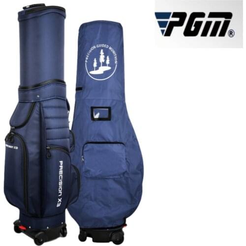 Golf Bag Men And Women Universal Air Bag Four Wheel Golf Bag Telescopic Bag Can Brake Flat Push Ball Backpack