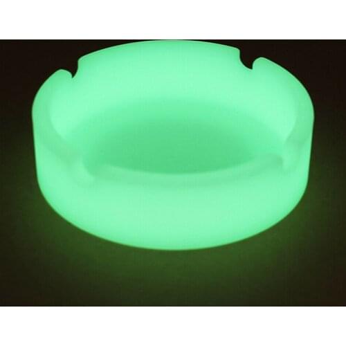 Glow In The Dark Luminous Silicone Soft Ashtray For Smoking Cigarette Cigar Weed Accessories Ashtray for home desk accessories