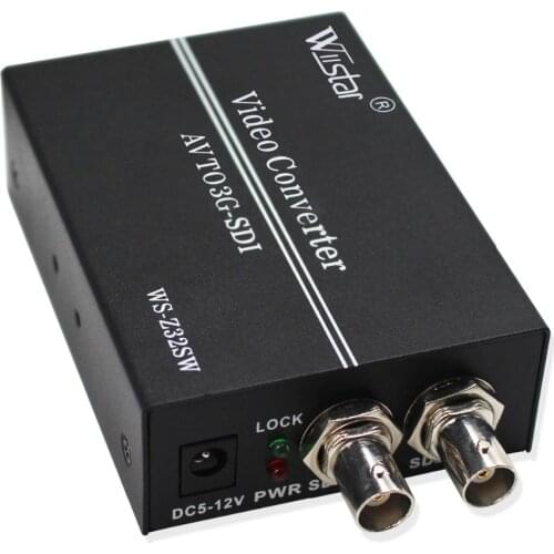 Wiistar AV to SDI Converter SD HD 3G SDI RCA to SDI BNC Audio Video Adapter for HDTV Monitor