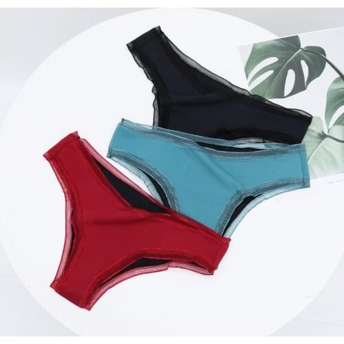 3PACK New Bamboo Fiber Menstrual Panties Back Widen Leak Proof Women Underwear Period Briefs 6XL Plus Size Underwear Women