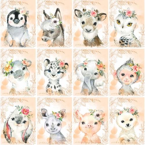 Animals 5D Diamond Painting Horse Full Drill Square Diamond Mosaic Elephant Rhinestone Cross Stitch Kit Needlework Home Decor K8