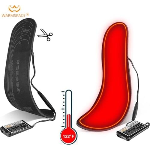 Winter Unisex Ski insole Rechargeable Heated Insoles Foot Warming Insoles Thermal Electric Battery Insoles Heated Outdoor Sports