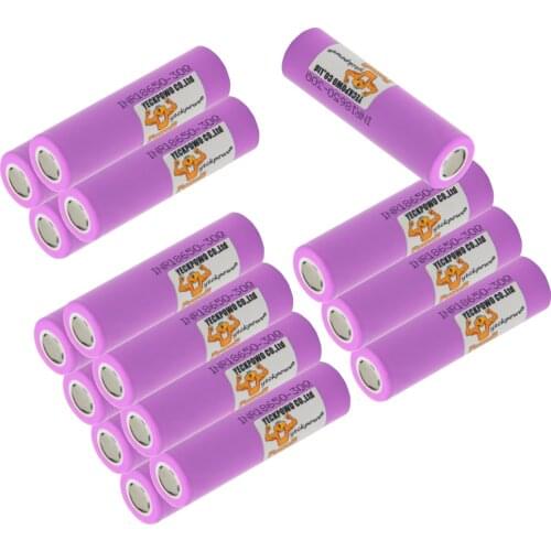 Russian Warehouse Fast Delivery inr 18650 battery 30Q li-ion batteries lithium 3000mah 3.7V 10C rate high drain flat top