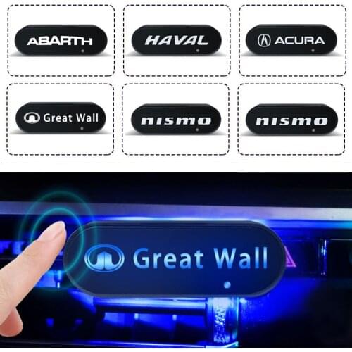 1pcs Car Air Outlet Aromatherapy LED Lamp Auto Interior Goods For Volkswagens Polo T5 6R Golf 7 6 5 4 MK7 MK5 Passat B6 Touran
