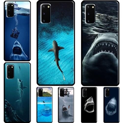 Ocean Whale Shark Swimming For Samsung Galaxy S21 S20fe S10 S20 ultra S10 S20 plus S9 S8 plus Note 20 S10e TPU Cases
