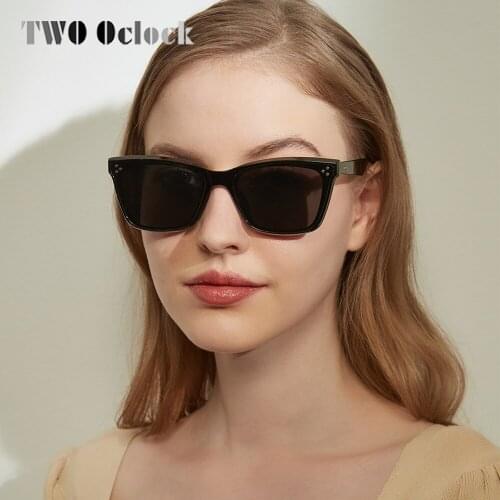 TWO Oclock Retro Small Frame Sunglasses Women 2021 New Brand Designer UV400 Protection Rivet Sun Shades For Women Female Oculos