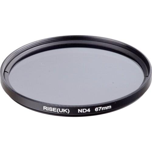 Hot sale RISE(UK) 67 mm Neutral Density ND4 Filter FOR ALL Camera lens
