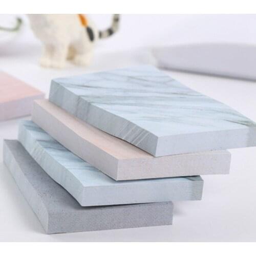Creative Simple Stone Texture Convenient Stickers Urine Notebook - Cement Gray 7.1 * 4.5cm Student Office Stationery