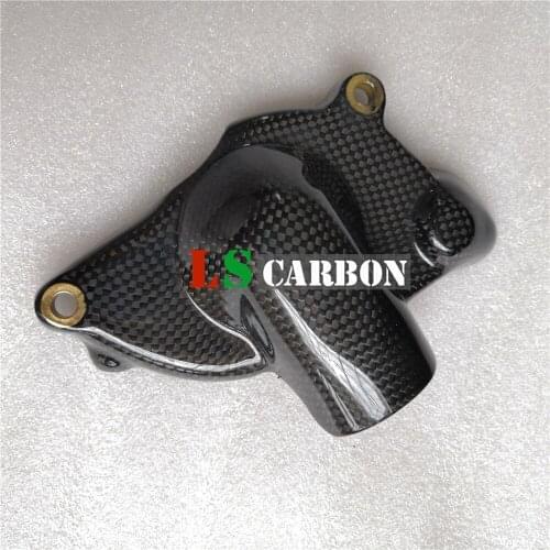 Motorcycle Pump Water Cover in For DUCATI 749 848 999 1098 1198 S4RS 998 Full Carbon Fiber 3K