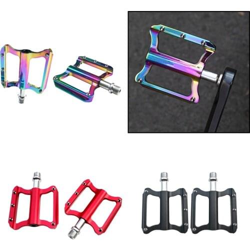 Mi.Xim Bike Pedals 9/16' Pedals High Strength Cycling Mountain Road BMX Bicycle Bearing Flat-Platform Pedals w/ Sealed Bearings