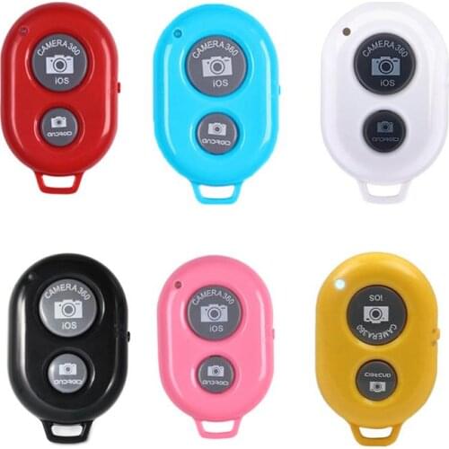 Mini Bluetooth-compatible remote control wireless controller button accessory shutter release monopod selfie for iOS/Android