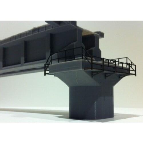 1/87 Model Train ho scale diy architectural Model bridge piers dimension (multiple choice) material sand table Model materials