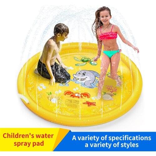 Inflatable Spray Water Cushion Sprinkler Pad Summer Childrens Kids Outdoor Play Water Games Beach Mat Pad Swiming Pool