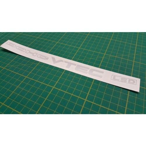 For 2xDOHC VTEC ABS LSD Decals Side Replacement Restoration Stickers Graphics JDM 60cm Each
