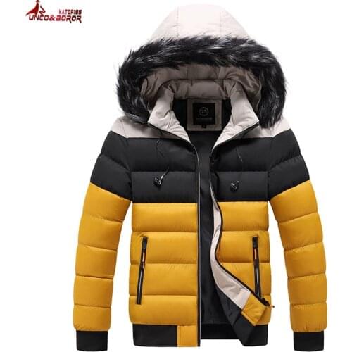 New 2021 Winter Jacket Men Streetwear Harajuku Fur Collar Hooded Thick Warm Techwear With Headphone Parkas Coats Man Clothing