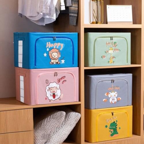 Oxford Clothing Storage Boxes Underwear Socks Toy Organizer Foldable Bedroom Tidy Pouch Sundries Bins Wardrobe Accessories Item