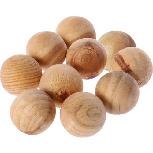 10Pcs Natural Cedar Wood Moth Balls Camphor Repellent Wardrobe Clothes Drawer perfume in your hand bag