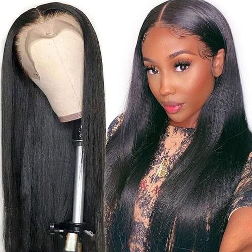 KISSU Pre Plucked Lace Wig Wholesale Bone Straight Lace Front Wig In Bulk Brazilian Lace frontal Human Hair Wigs For Black Women