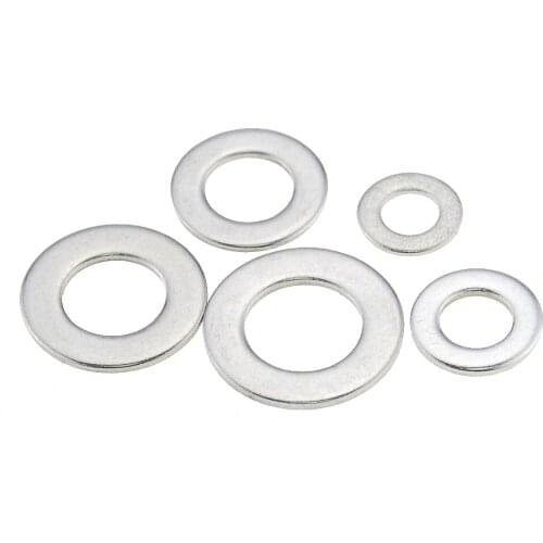 10PCS Flat Washer M6 M8 M10 304 Stainless Steel Plain Gasket For Screw Bolt