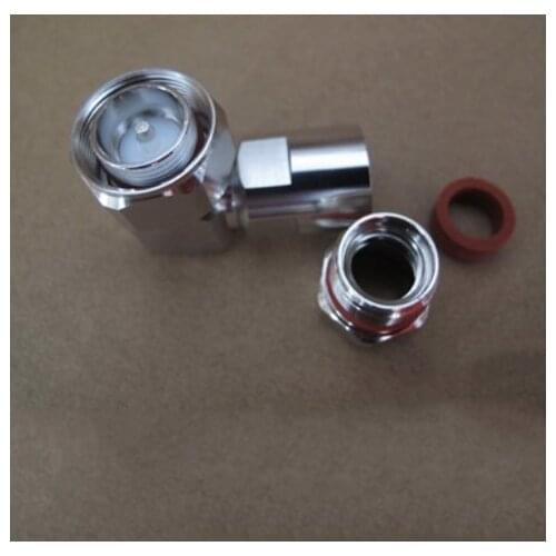 Mini Din 4.3-10 male right angle straight clamp for 1/2 50-9 superflexible RF Coaxial cable connector