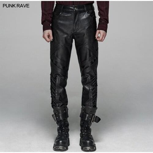 Мужские кожаные сумки PUNK RAVE China At AliExpress